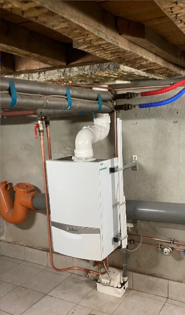 Nieuwe Vaillant ketel na installatie