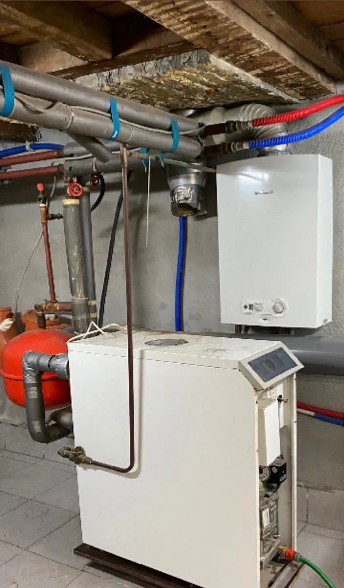 Oude ketelinstallatie voor vervanging